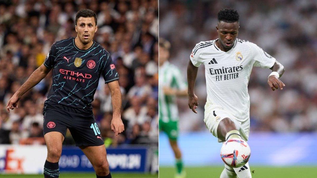 Rodri and Vinícius Jr.