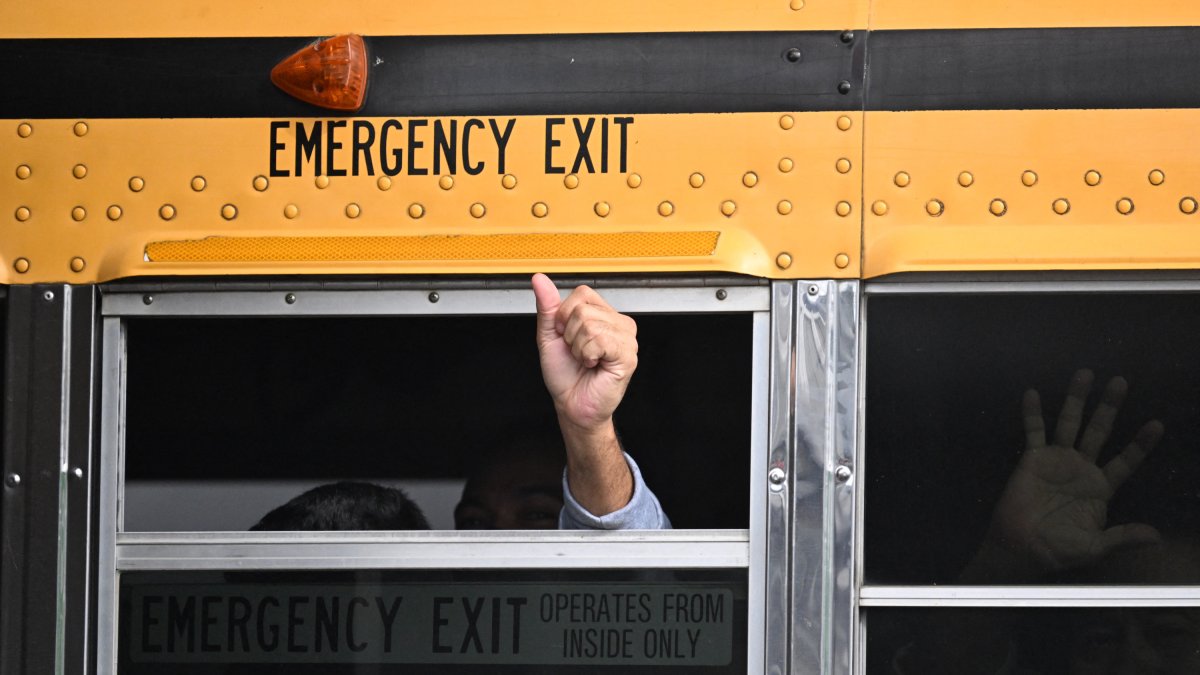 A political prisoner being transferred for release.