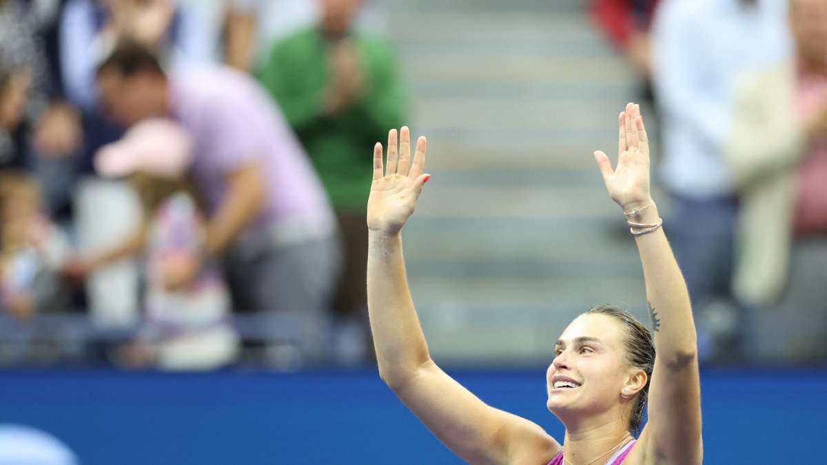 The Belarusian won her third Grand Slam title with a double 7-5/ Charly Triballeau victory.