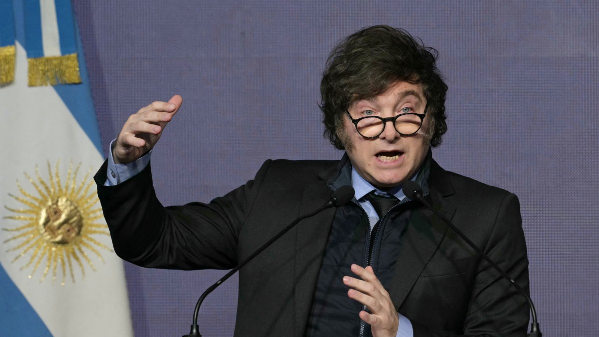 Argentine President Javier Milei