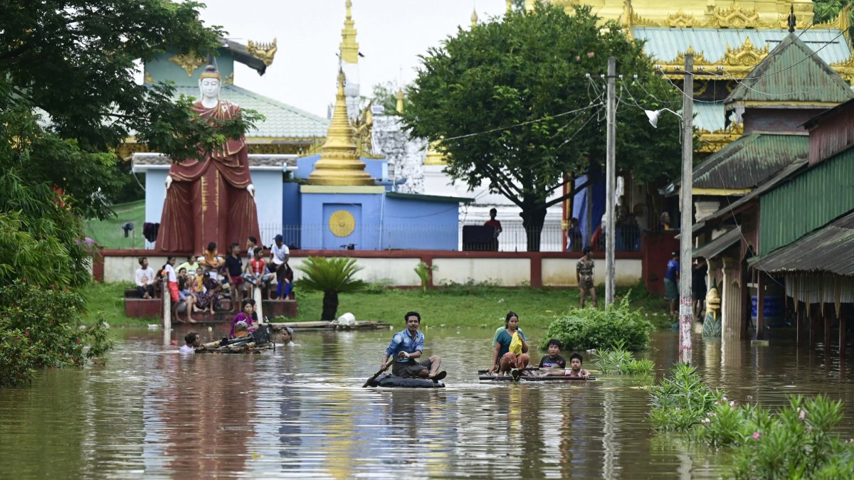 Flooding in Burma due to Typhoon Yagi