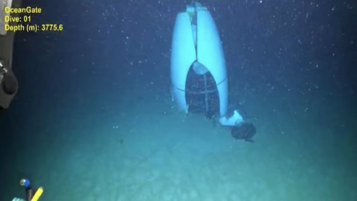 Imágenes de las profundidades submarinas en las que yacen los restos del Titan