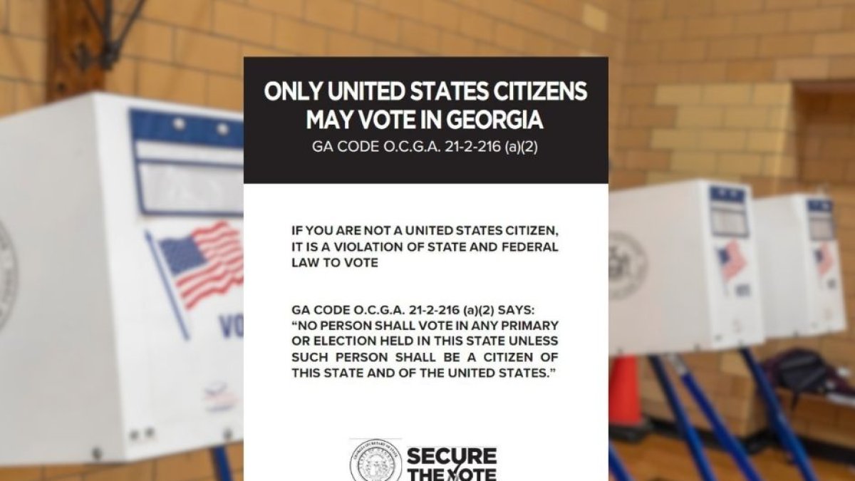 Warning to non-citizens in Georgia