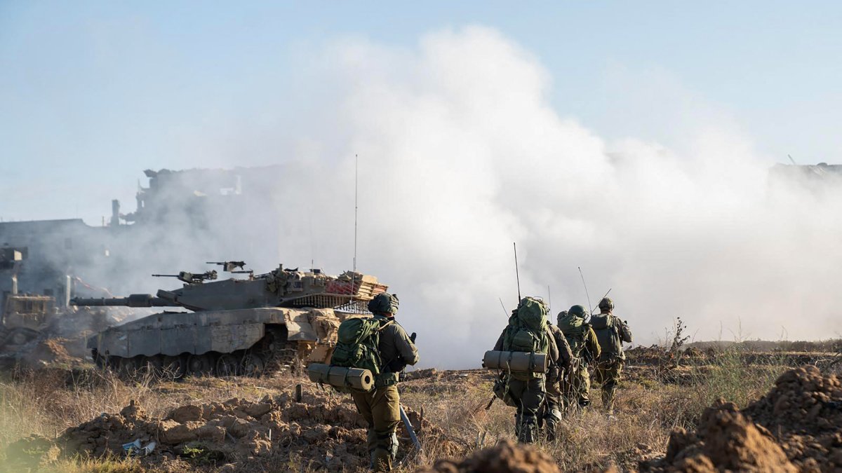 This image released by the Israeli Army on October 3 shows troops operating on the ground.