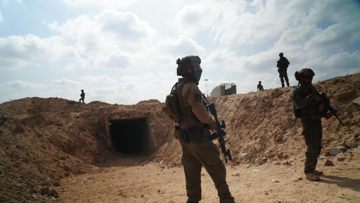 Soldados israelíes en la Franja de Gaza