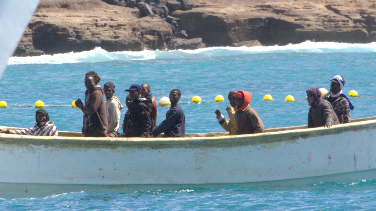 Boatload of African immigrants