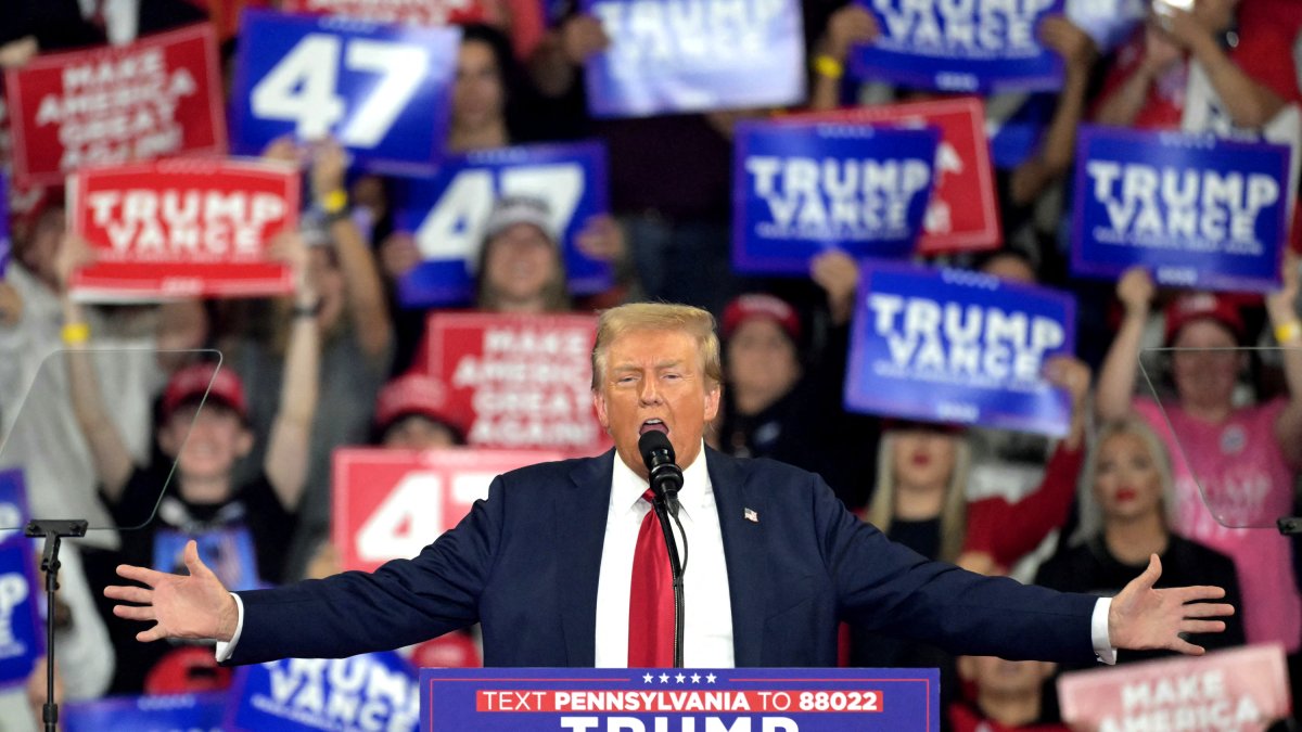 Trump has now run for three consecutive elections as the Republican nominee for president/ Jim Watson