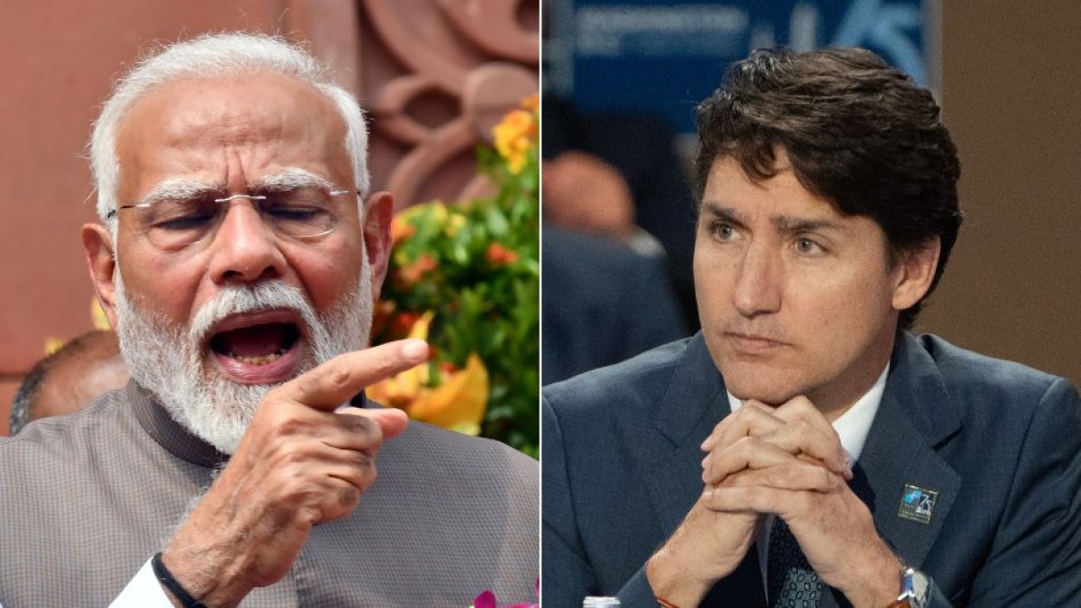 Narendra Modi (izquierda) y Justin Trudeau (der)