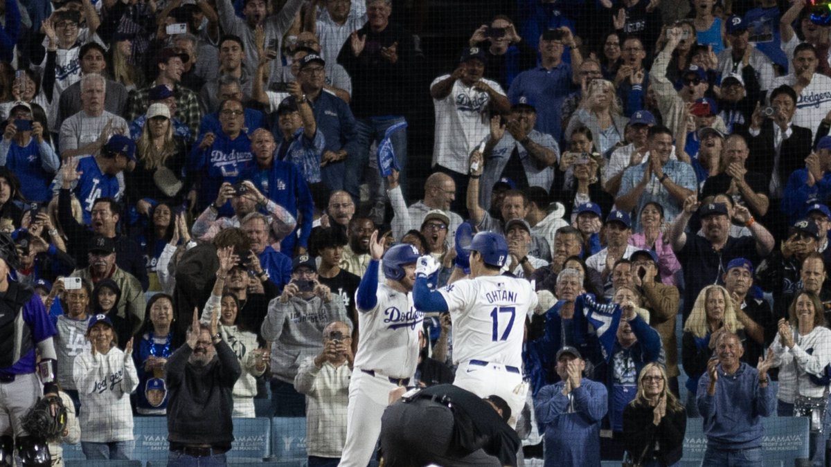 Los Dodgers celebran carrera de Ohtani