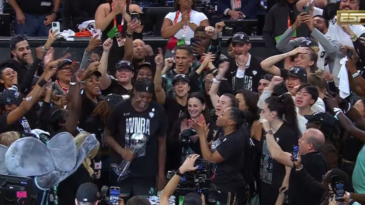 Ceremonia de premiación de las NY Liberty