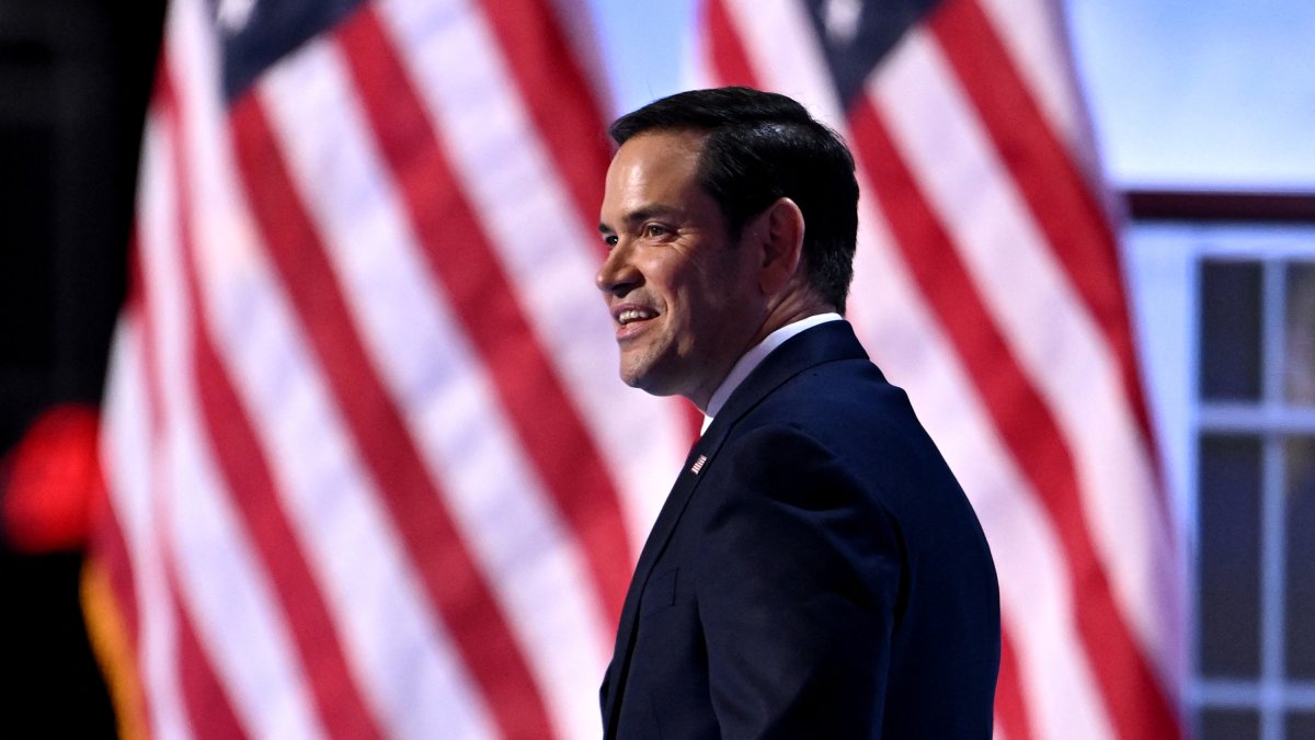 Rubio traveled abroad for the first time as Secretary of State/ Patrick t. Fallonn