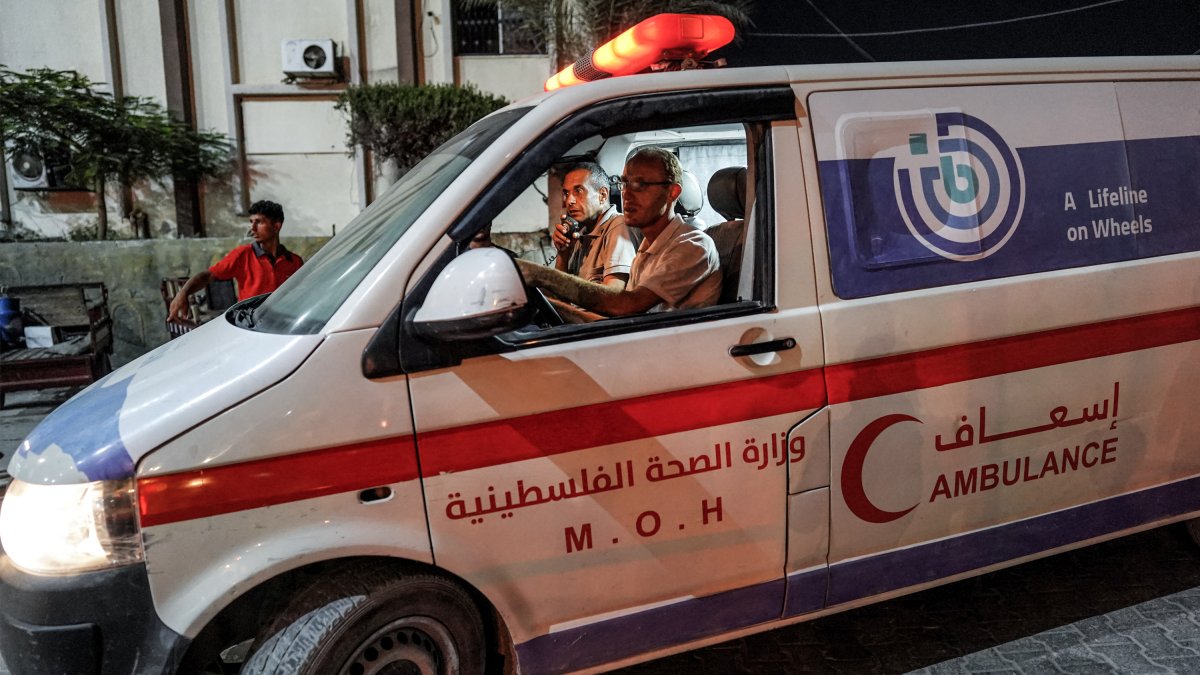 Una ambulancia en Gaza