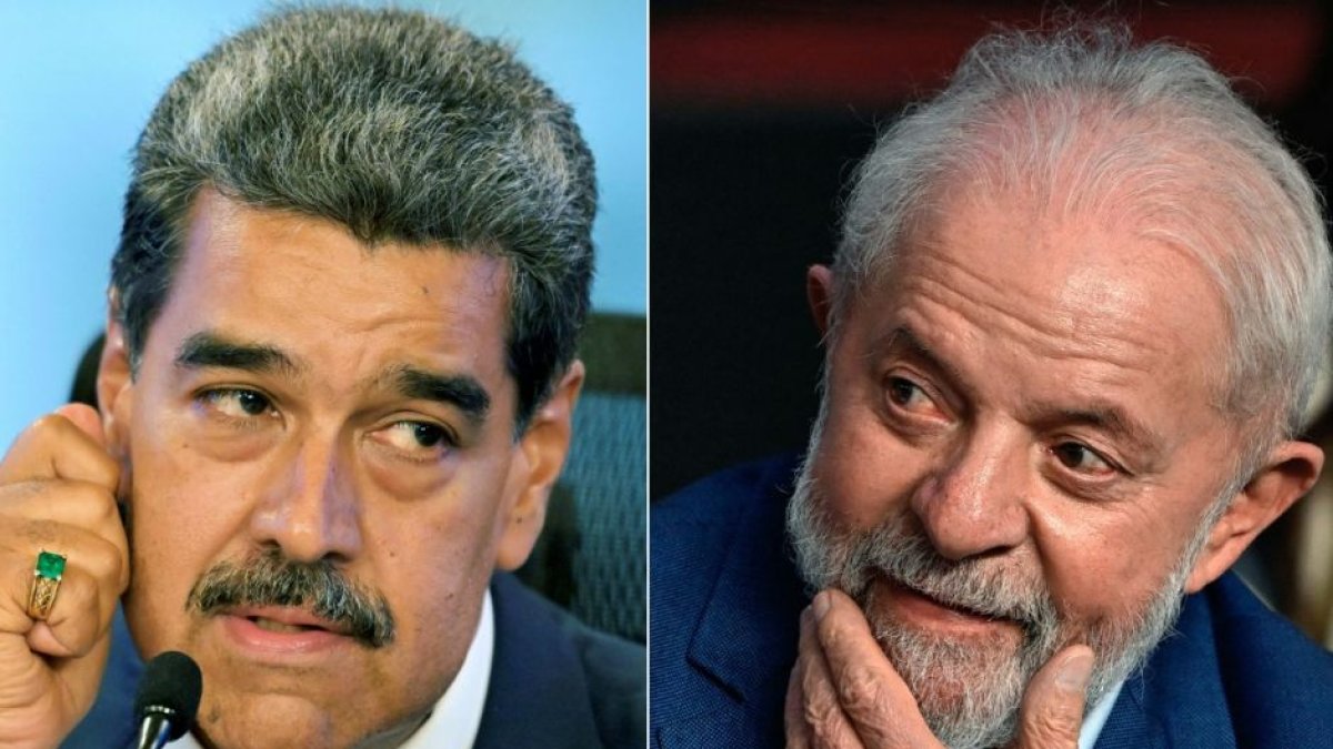 Venezuelan dictator Nicolás Maduro and Brazilian President Luiz Inácio Lula da Silva.