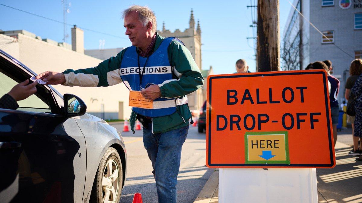 An official mail-in ballot collector.