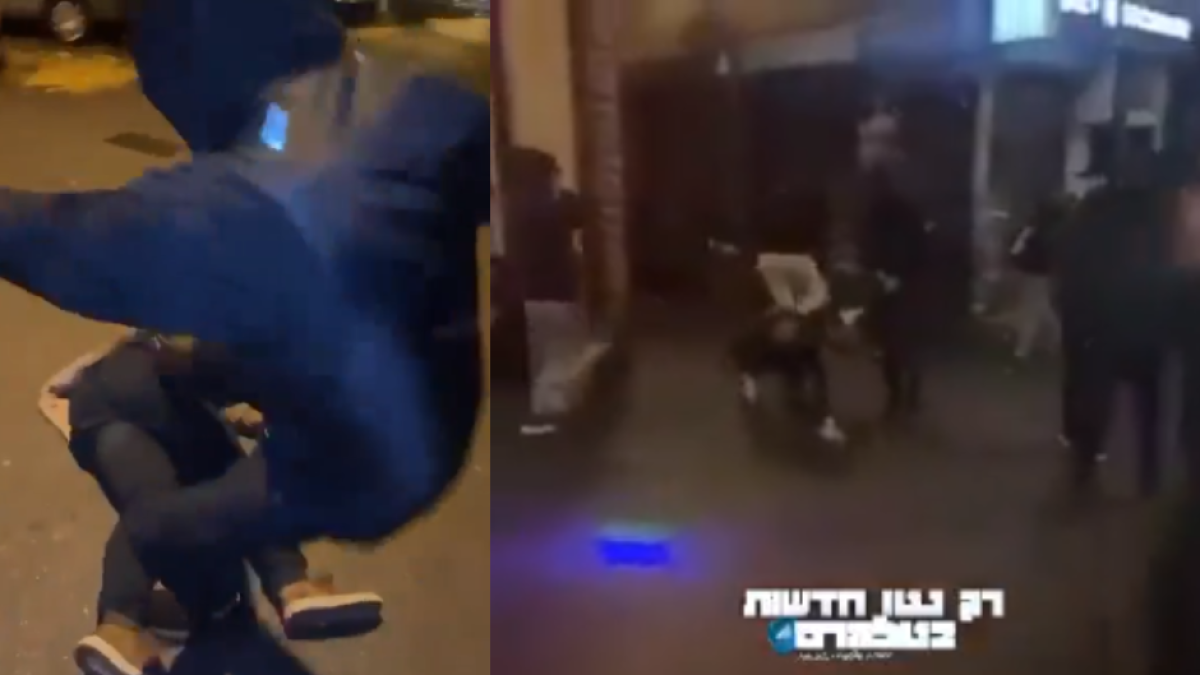 Moment of the attacks against Maccabi Tel Aviv fans