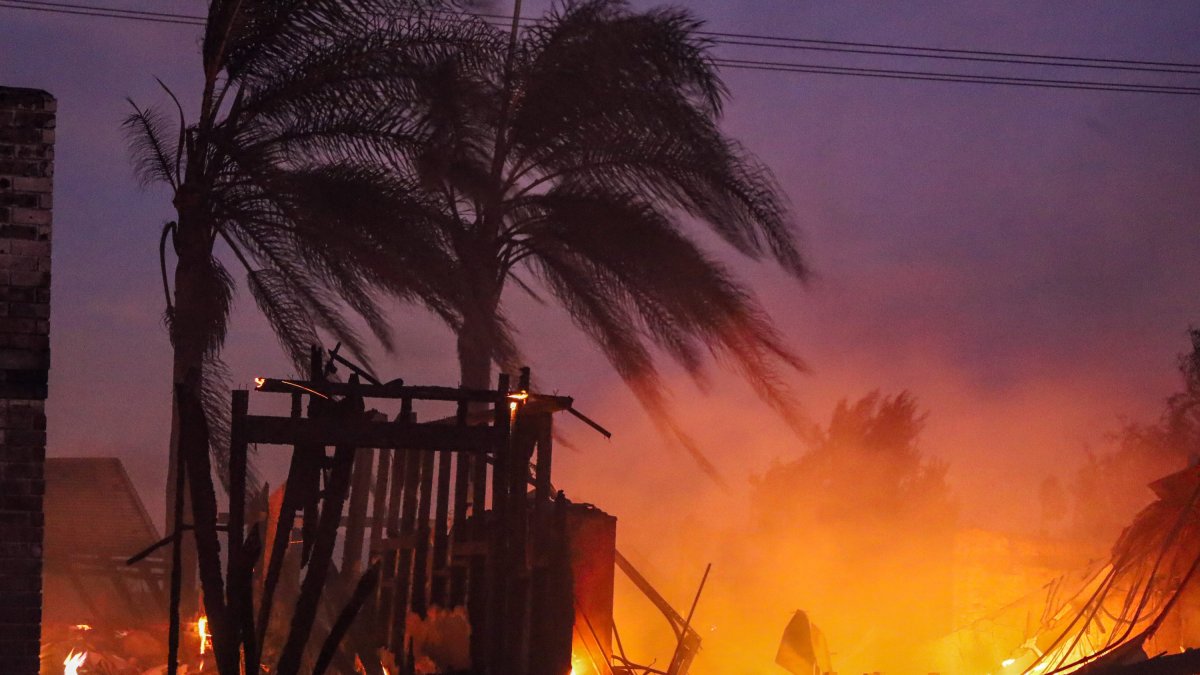 Imagen del incendio de California en Camarillo