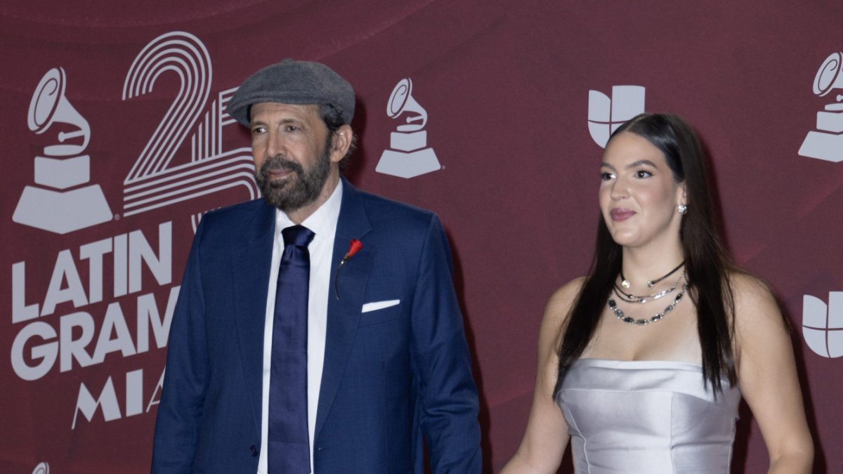 Juan Luis Guerra and his daughter Paulina Guerra Vega.