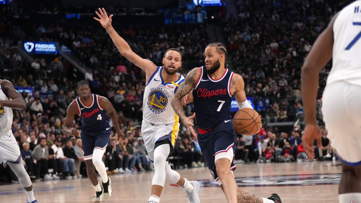 Stephen Curry facing the Clippers