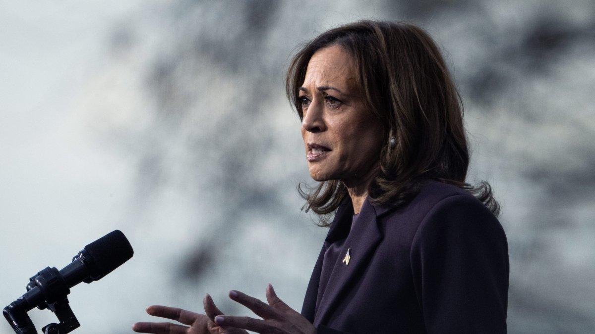 Kamala Harris, en una comparecencia