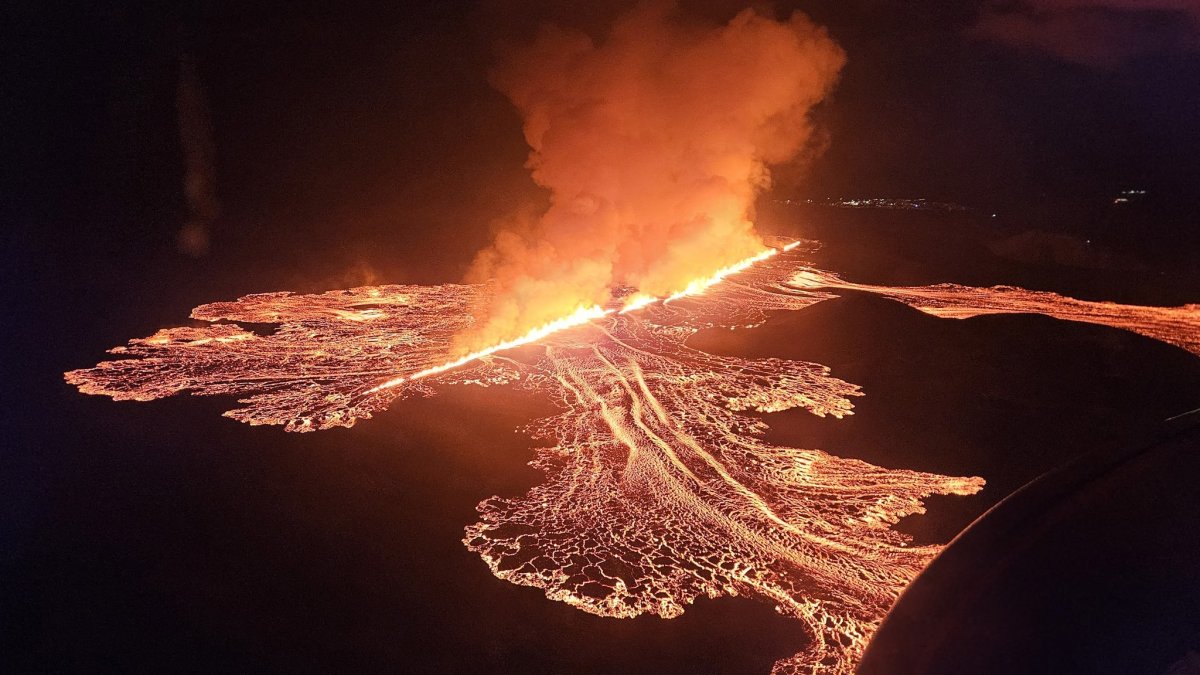 Erupción volcánica en Islandia
