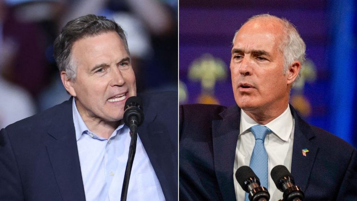 David McCormick (izq) y  Bob Casey (der)