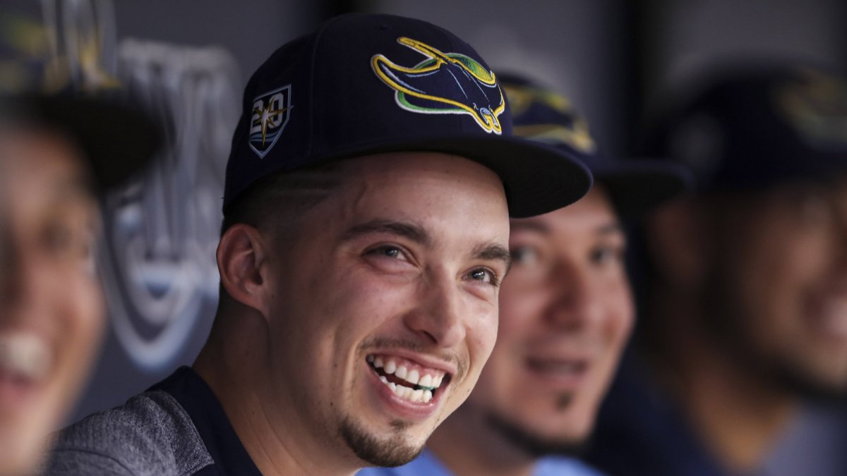 Blake Snell en el dogout