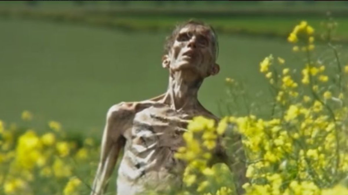 Cillian Murphy caracterizado como zombi en 28 años después