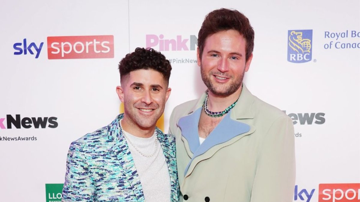 PinkNews founder Benjamin Cohen and her husband, Anthony James.