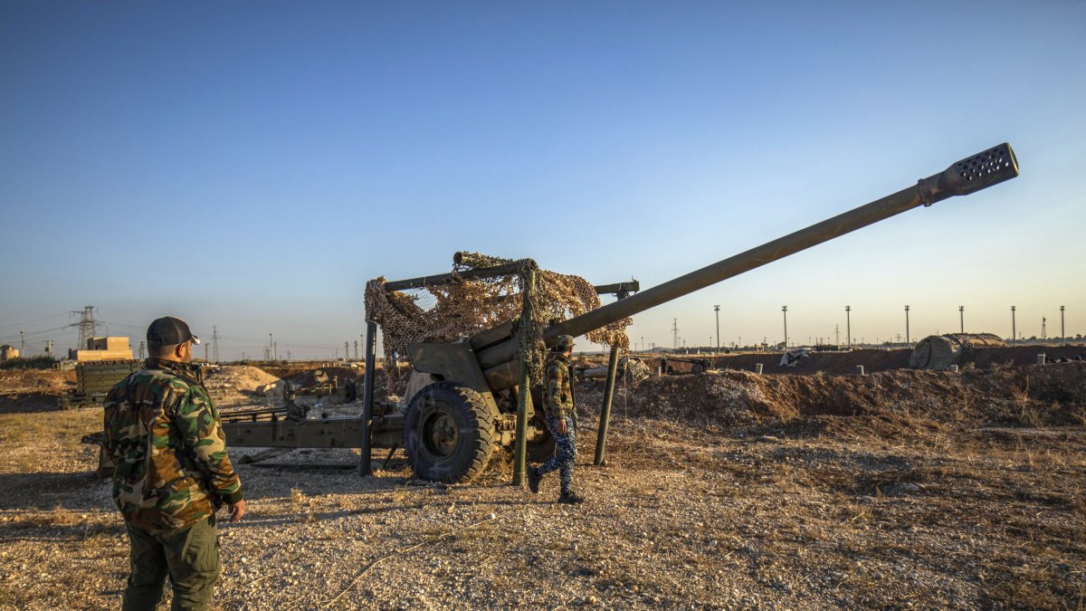 Combatientes de las Fuerzas Democráticas Sirias