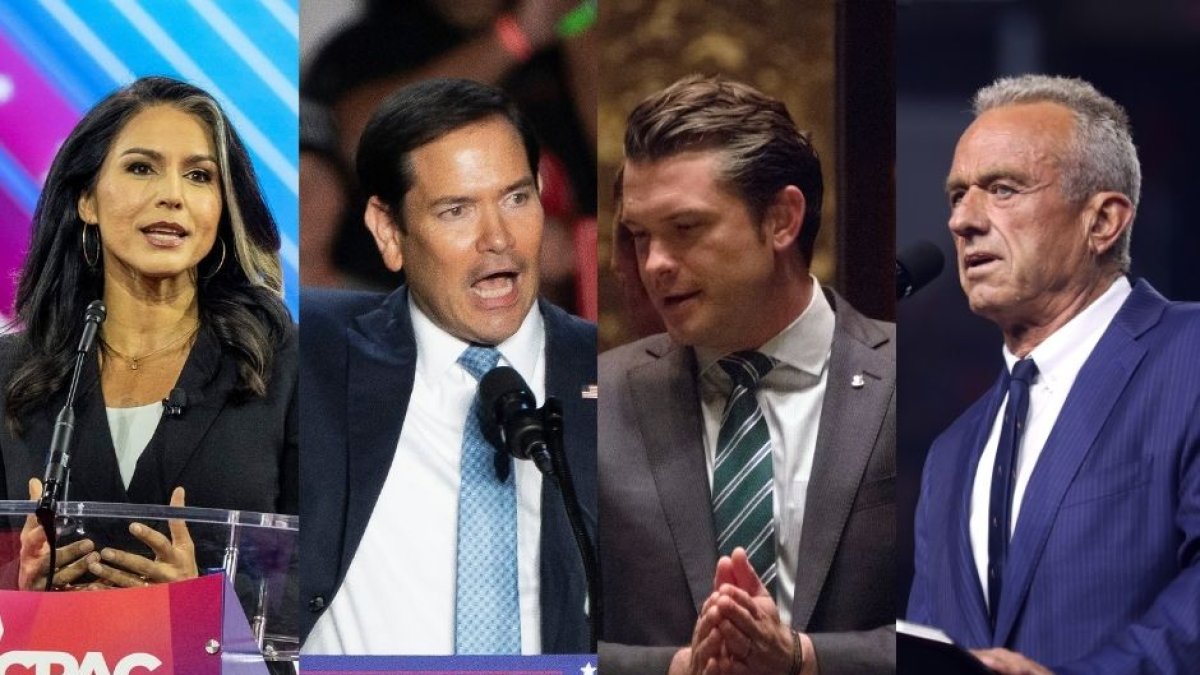 Tulsi Gabbard, Marco Rubio, Pete Hegseth y Robert F. Kennedy Jr.