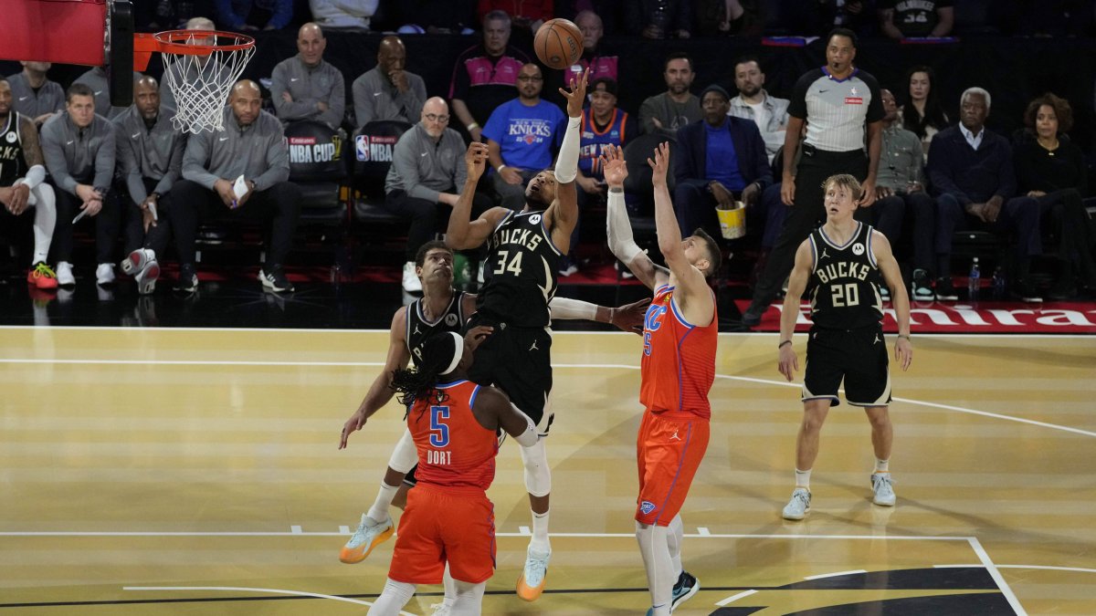 Emirates NBA Cup final at T-Mobile Arena in Las Vegas.
