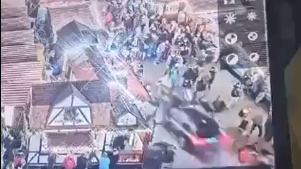 Image from a security camera showing the attack.