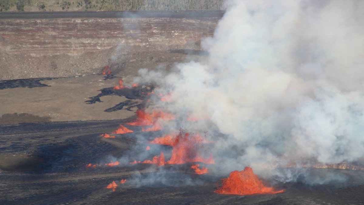 Volcán Kilauea (Hawái). Imagen de archivo