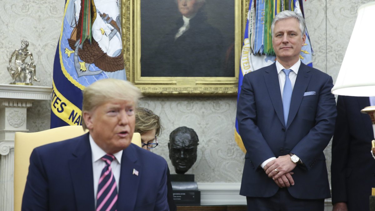 President Trump with Robert O'Brien
