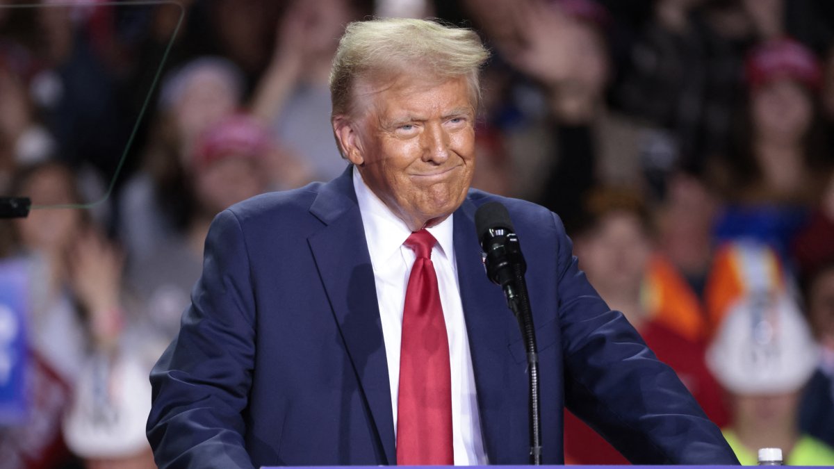 Donald Trump, durante un acto de campaña