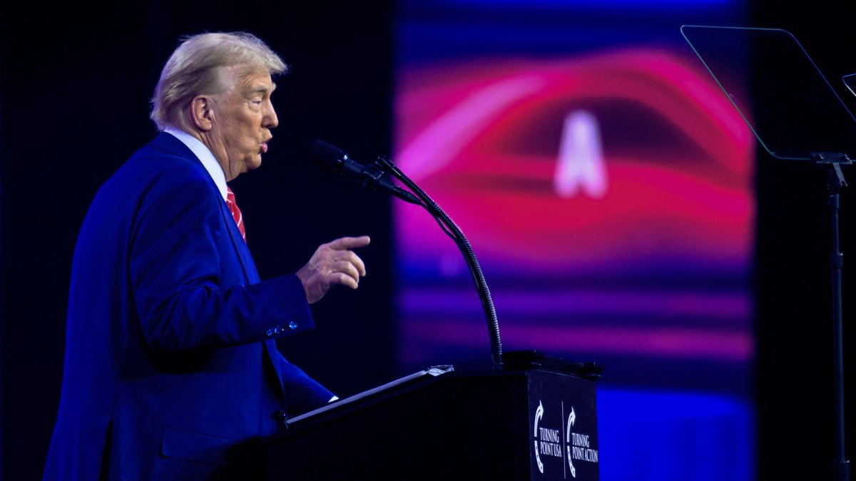 Donald Trump, durante el AmericaFest 2024