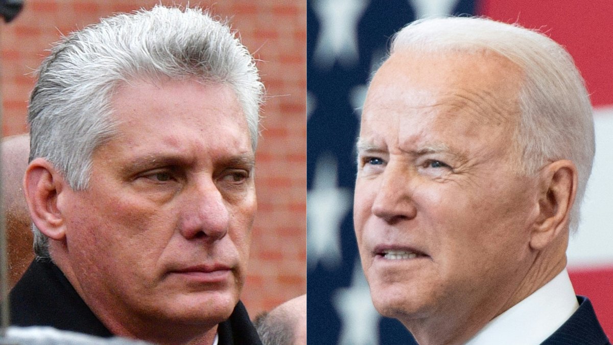 Miguel Díaz-Canel y Joe Biden