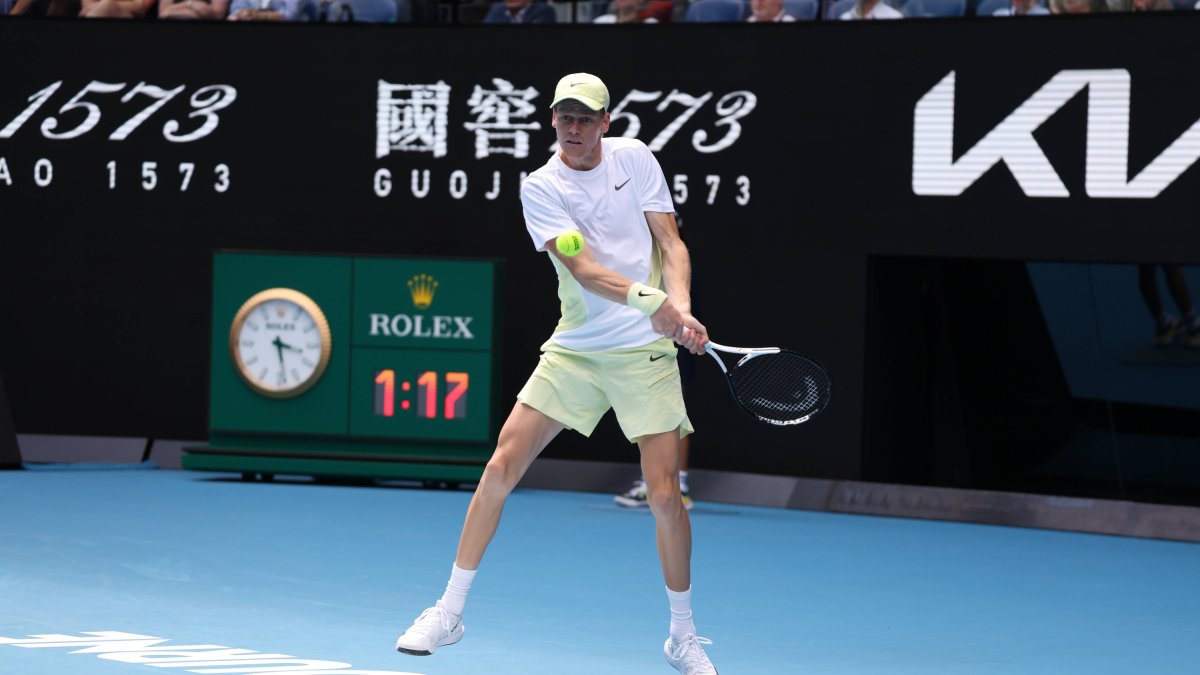 Sinner, during the Australian Open 2025