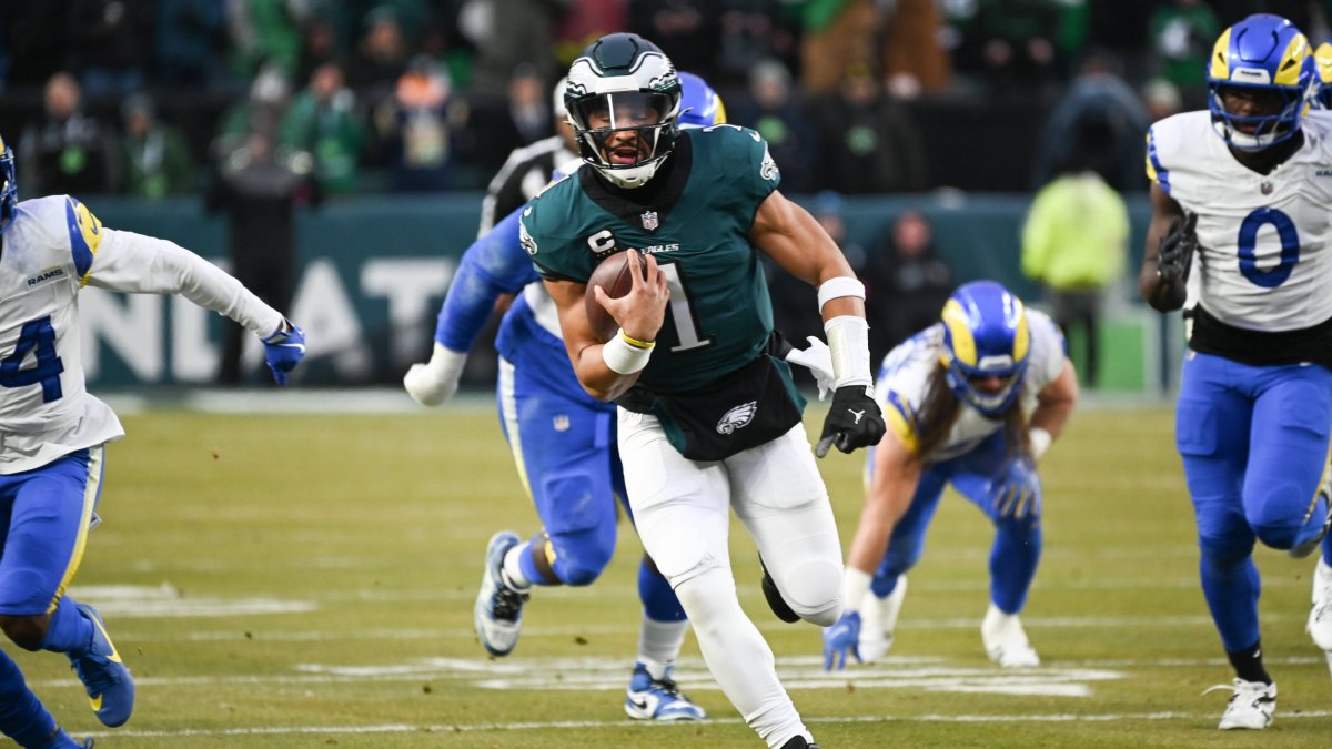 Jalen Hurts, de los Philadelphia Eagles