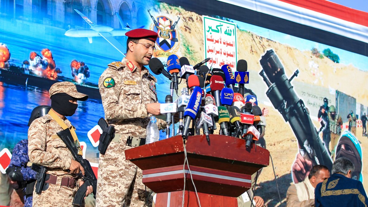 Yahya Saree Qasim, portavoz de los hutíes en Yemen