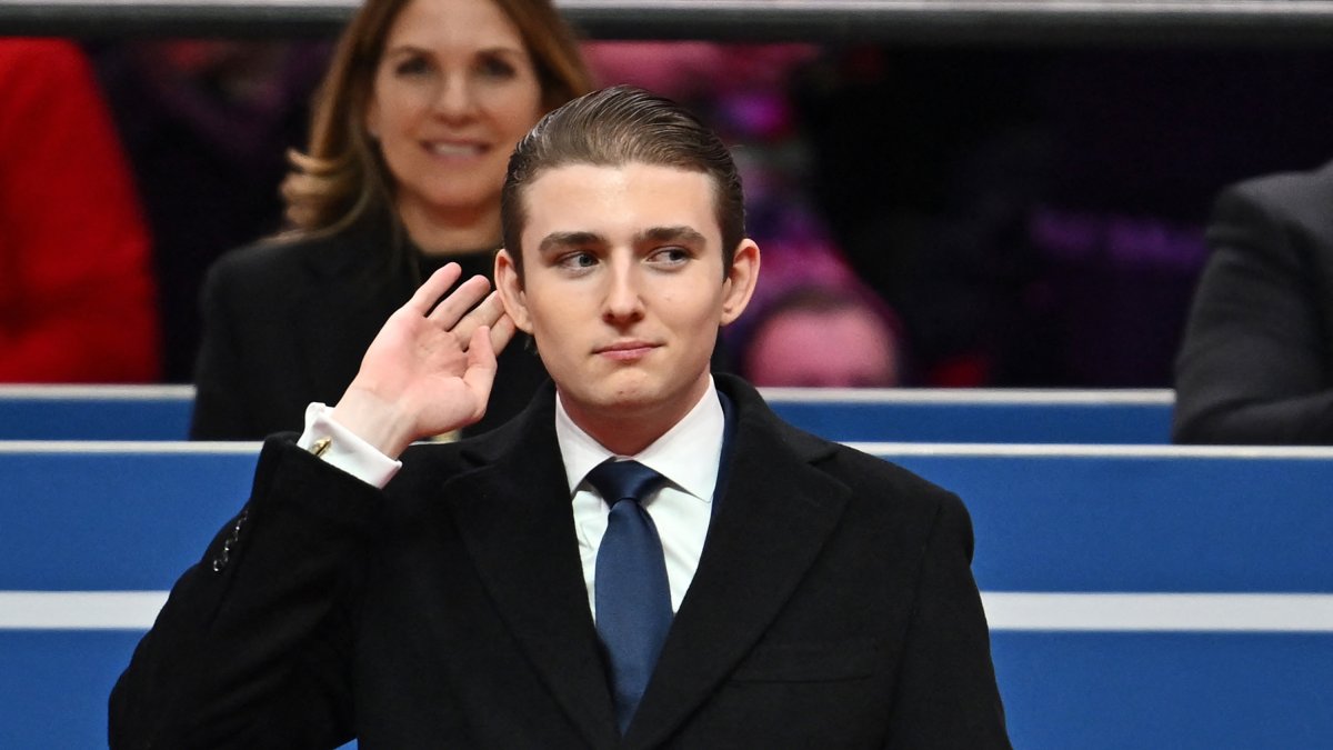Barron Trump, en la inauguración presidencial de Donald Trump
