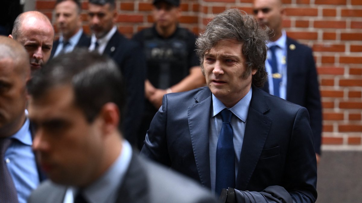 Argentine President Javier Milei