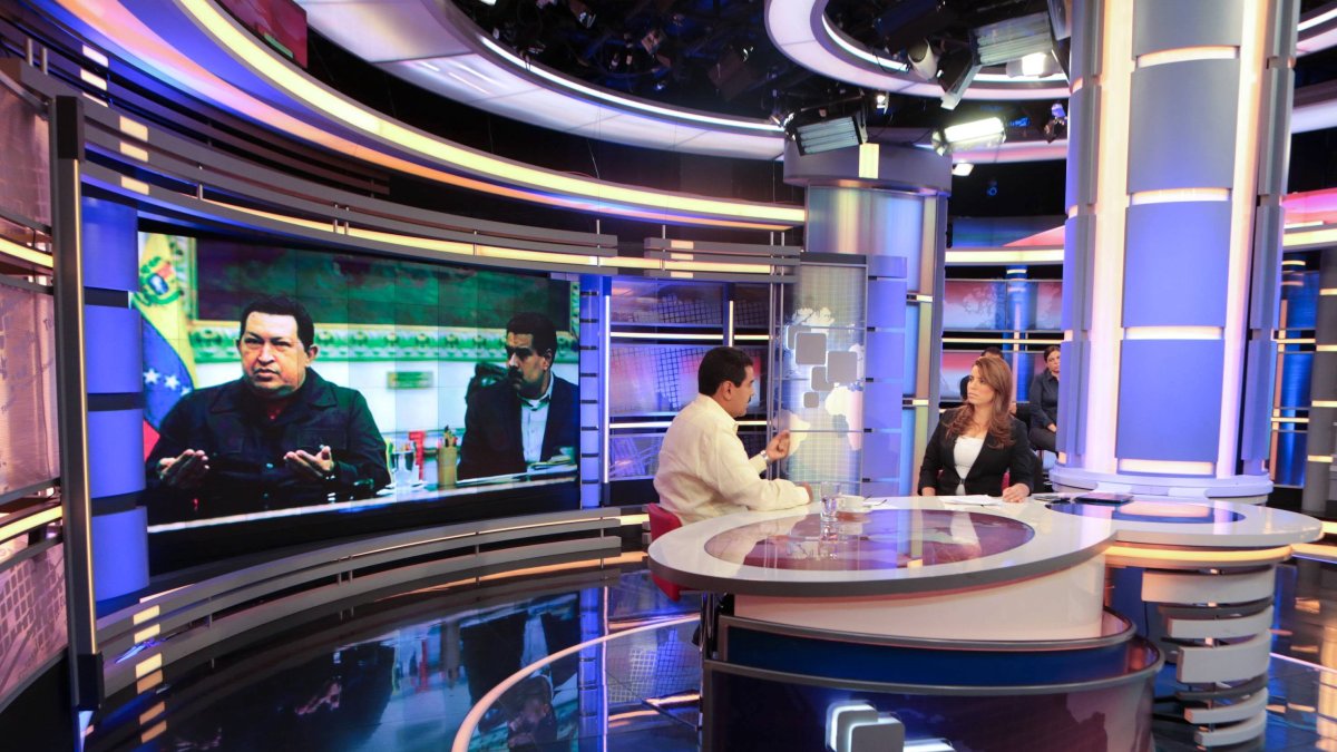 Maduro in an interview on Telesur