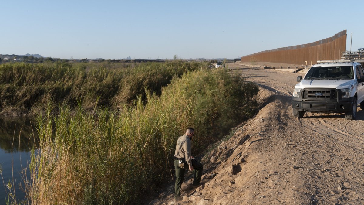 A Border Patrol agent in a file photo.