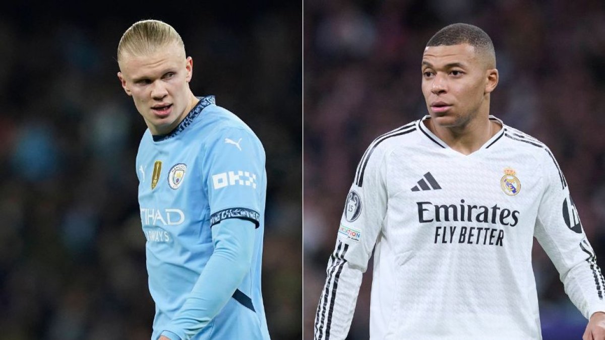 Erling Haaland and Kylian Mbappé