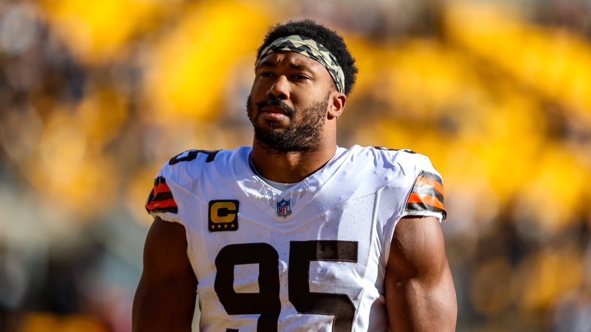 Myles Garrett, en un momento de la pasada temporada.