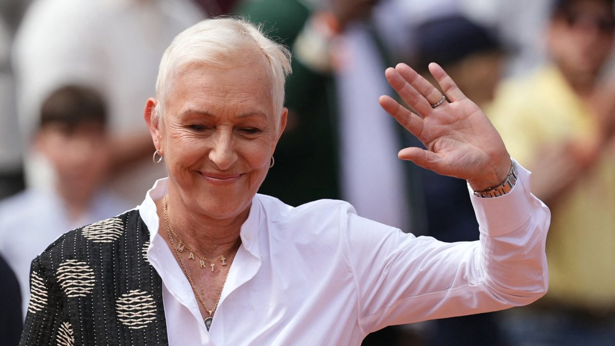 The Czech-American tennis player Martina Navratilova