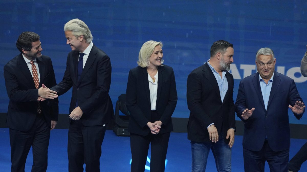 Líderes europeos de Patriotas por Europa en Madrid