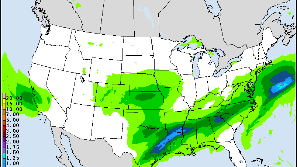 Mapa de las precipitaciones