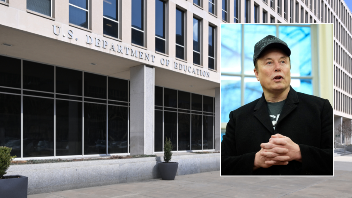 Imagen editada de la sede del Departamento de Educación